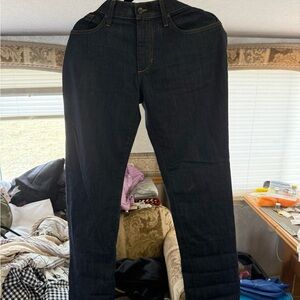 Joe's Jeans Indigo Denim with Gold Stitching